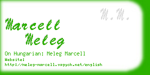 marcell meleg business card